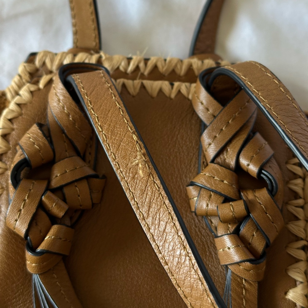 Ulla Johnson Gio Raffia Drawstring Crossbody Bag - image 7